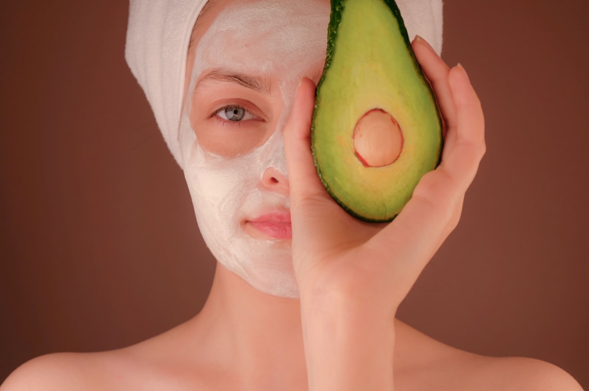 Woman enjoying a hydrating face mask treatment