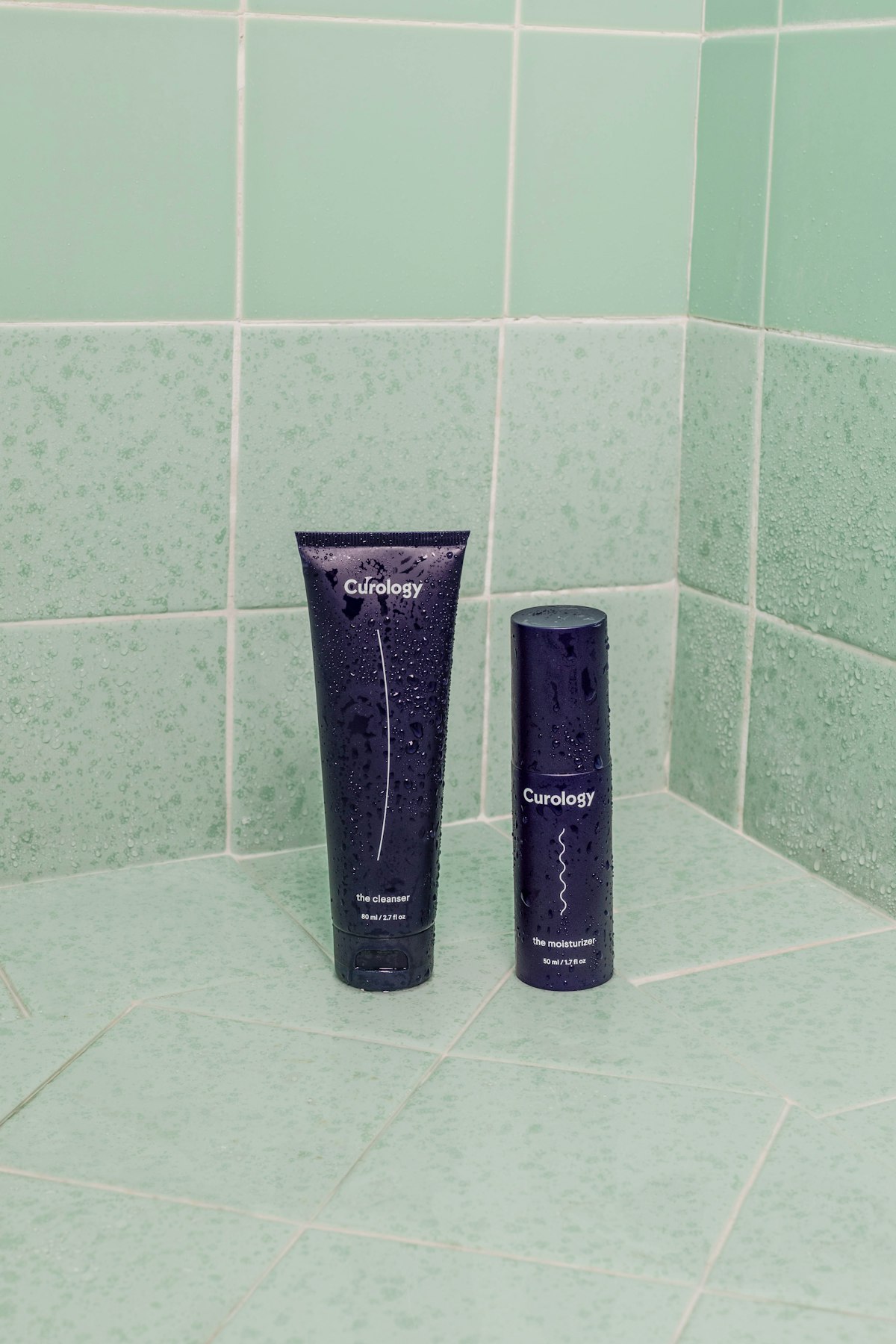 Woman applying skincare products in morning light